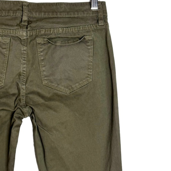 J. Crew Ankle Jeans Olive Cropped Vertical Contrasting Red and White Stripes 27 - Picture 12 of 16